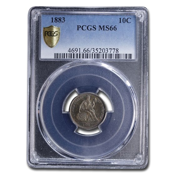 1883 Liberty Seated Dime MS-66 PCGS 1883 Liberty Seated Dime MS-66 PCGS